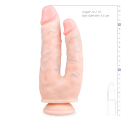 Easytoys Dildo Collection Dougle gode avec ventouse 17 x 4.5cm Chair